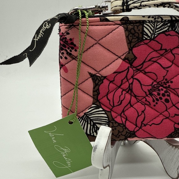 Vera Bradley Mocha Rouge Double ID Wristlet Wallet - Picture 2 of 9